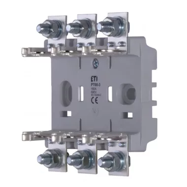 ETI 004131206 PT 00 P00-2P00 3p műanyag késes biztosító aljzat, 00 méret