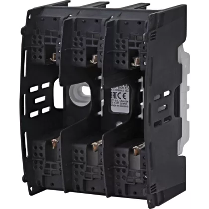   ETI 004131213 PTI 00 2M6-M8 3p műanyag késes biztosító aljzat, 00 méret