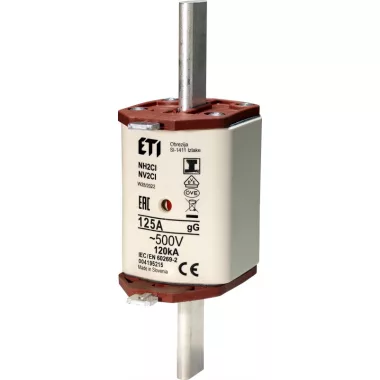 ETI 004195215 NV/NH 2 CI gL-gG KOMBI 500V  125A késes biztosító