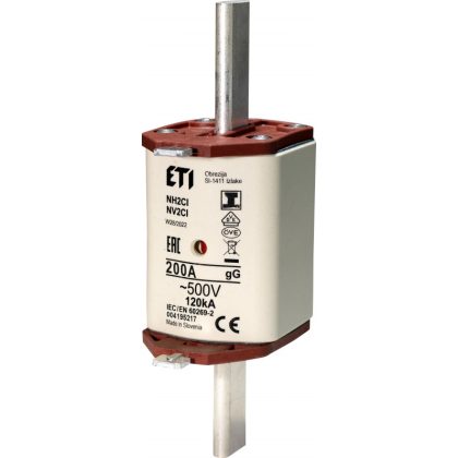   ETI 004195217 NV/NH 2 CI gL-gG KOMBI 500V  200A késes biztosító