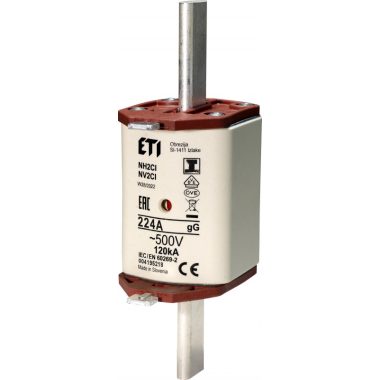 ETI 004195218 NV/NH 2 CI gL-gG KOMBI 500V  224A késes biztosító