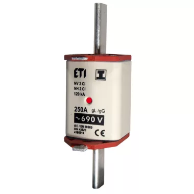 ETI 004195316 NV/NH 2 CI gL-gG KOMBI 690V 160A késes biztosító