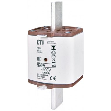ETI 004196224 NV/NH 3 I gG/225A/500V  KOMBI késes biztosító
