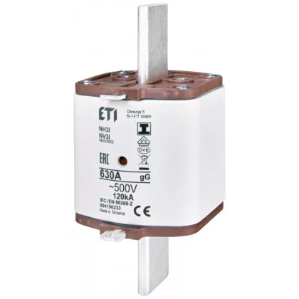   ETI 004196232 NV/NH 3 I gG/560A/500V  KOMBI késes biztosító