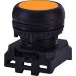   ETI 004771246 EGF-A Nyomógomb, süllyesztett fejű, borostyán