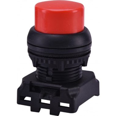 ETI 004771260 EGP-R Nyomógomb, nyomó funkcióval, kiálló fejjel , piros