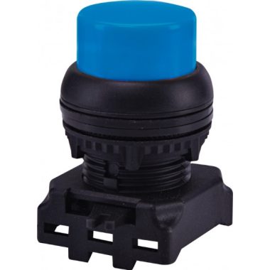 ETI 004771265 EGP-B Nyomógomb, nyomó funkcióval, kiálló fejjel , kék