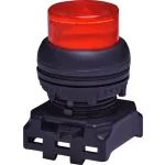   ETI 004771270 EGPI-R Jelzőlámpás Nyomógomb, nyomó funkcióval, kiálló fejjel , piros
