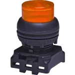   ETI 004771275 EGPI-A Jelzőlámpás Nyomógomb, nyomó funkcióval, kiálló fejjel , borostyán