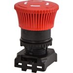   ETI 004771290 EGM-T-R Nyomógomb, gombafejű, 40mm, "benyom/elfordít" funkcióval, piros