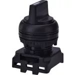   ETI 004771350 EGS3-SN-C Választókapcsoló, balról visszaugró, szimmetrikusfejű, háromállású , fekete