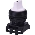   ETI 004771351 EGS3-SN-W Választókapcsoló, balról visszaugró, szimmetrikusfejű, háromállású , fehér