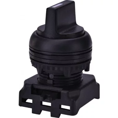 ETI 004771354 EGS3-NS-C Választókapcsoló, jobbról visszaugró, szimmetrikusfejű, háromállású , fekete