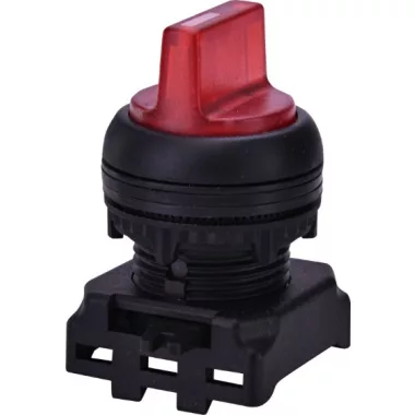 ETI 004771363 EGS3I-NN-R Jelzőlámpás Választókapcsoló, szimmetrikusfejű, háromállású
, piros