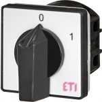   ETI 004773002 CS 25 90 U egypólusú kétállású bütykös kapcsoló 25A