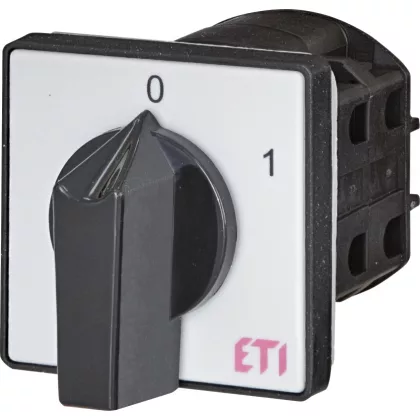   ETI 004773018 CS 25 10 U hárompólusú kétállású bütykös kapcsoló 25A