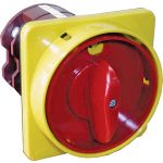   ETI 004773056 CS 25 90 U LK sárga-piros egypólusú kétállású bütykös kapcsoló, lakatolható 25A