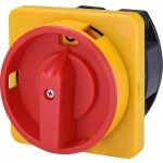   ETI 004773058 CS 40 90 U LK sárga-piros egypólusú kétállású bütykös kapcsoló, lakatolható 40A