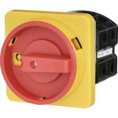 ETI 004773070 CS 40 10 U LK sárga-piros hárompólusú kétállású bütykös kapcsoló, lakatolható 40A
