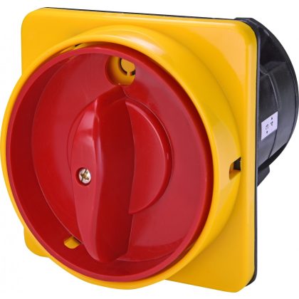   ETI 004773072 CS 80 10 U LK sárga-piros hárompólusú kétállású bütykös kapcsoló, lakatolható 80A
