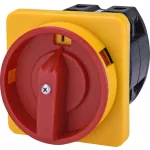   ETI 004773076 CS 40 92 U LK sárga-piros négypólusú kétállású bütykös kapcsoló, lakatolható 40A