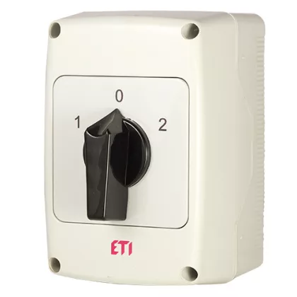   ETI 004773189 CS 40 51 PNG tokozott egypólusú háromállású bütykös kapcsoló 40A
