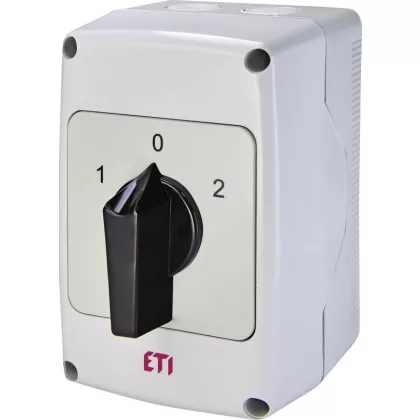   ETI 004773198 CS 32 53 PNG tokozott hárompólusú háromállású bütykös kapcsoló 32A