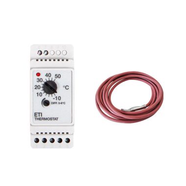 BVF ETI-1551 termosztát csőkísérő fűtéshez + ETF-622 hőmérséklet szenzor