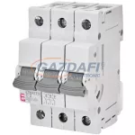   ETI 270231106 ETIMAT P10 C2A 3p 10kA kismegszakító, 3 modul