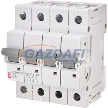 ETI 270344109 ETIMAT P10 Z3A 3p+N 10kA kismegszakító, 4 modul ETI 270344109 ETIMAT P10 Z3A 3p+N 10kA kismegszakító, 4 modul