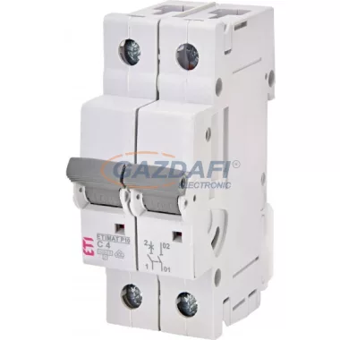 ETI 270411108 ETIMAT P10 C4A 1p+N 10kA kismegszakító, 2 modul ETI 270411108 ETIMAT P10 C4A 1p+N 10kA kismegszakító, 2 modul