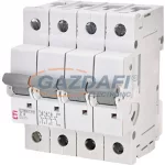   ETI 270444102 ETIMAT P10 Z4A 3p+N 10kA kismegszakító, 4 modul