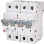   ETI 270641105 ETIMAT P10 C6A 3p+N 10kA kismegszakító, 4 modul