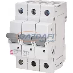   ETI 271034104 ETIMAT P10 Z10A 3p 10kA kismegszakító, 3 modul