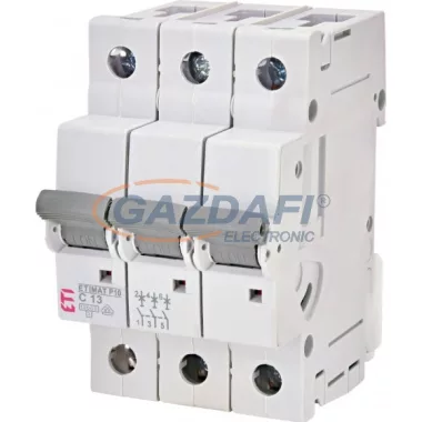 ETI 271331100 ETIMAT P10 C13A 3p 10kA kismegszakító, 3 modul ETI 271331100 ETIMAT P10 C13A 3p 10kA kismegszakító, 3 modul