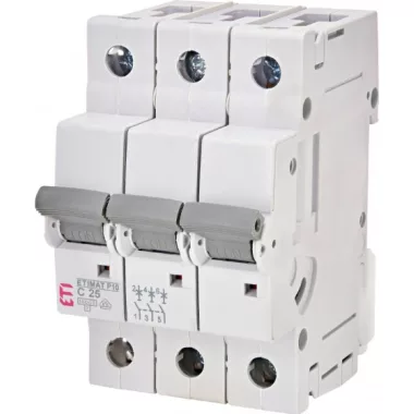 ETI 272531107 ETIMAT P10 C25A 3p 10kA kismegszakító, 3 modul ETI 272531107 ETIMAT P10 C25A 3p 10kA kismegszakító, 3 modul