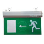 TRACON EXIT-01-J Élvilágítós LED kijáratjelző ragasztható piktogramokkal 230V, 50Hz, 13×LE