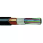   F-2YC2Y 2x2x0,8mm2 távközlési kábel rézszalag árnyékolással PE 200/300V fekete