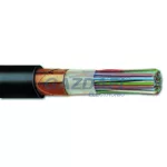   F-2YC2Y 80x2x0,8mm2 távközlési kábel rézszalag árnyékolással PE 200/300V fekete