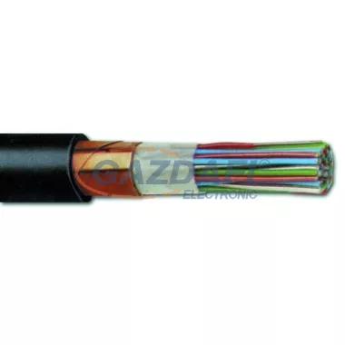 F-2YC2Y 80x2x0,8mm2 távközlési kábel rézszalag árnyékolással PE 200/300V fekete
