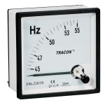 TRACON F96-220/50 Frekvencia mérő 96×96mm, 230V / 45-55Hz