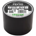   TRACON FEK50 Szigetelőszalag, fekete 20m×50mm, PVC, 0-90°C, 40kV/mm