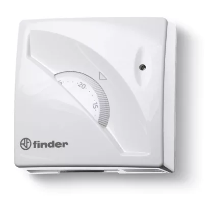   FINDER 1T011 Analóg szobatermosztát, 7-30 °C, ON-OFF, glimm lámpa