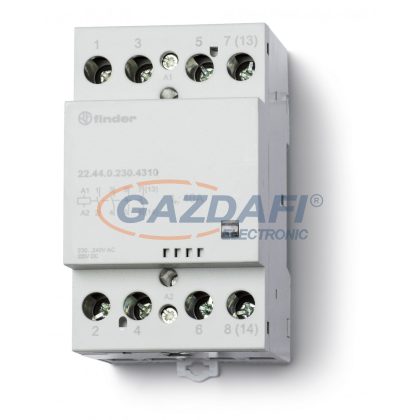   FINDER 22.44.0.230.4310 Installációs mágneskapcsoló /moduláris kontaktor 40A, 4NO (záró)