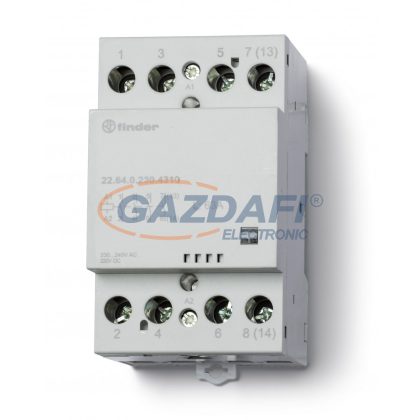   FINDER 22.64.0.230.4310 Installációs mágneskapcsoló /moduláris kontaktor 63A, 4NO