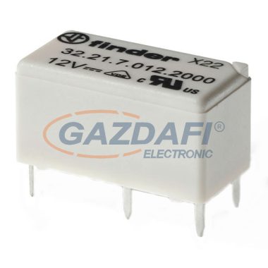 FINDER 32.21.7.024.4000 Miniatűr printrelé, 1 váltóérintkező, 6A