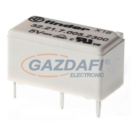   FINDER 32.21.7.012.4300 Miniatűr printrelé, 1 záróérintkező, 6A