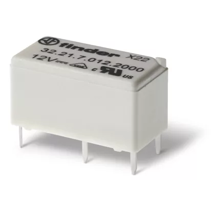   FINDER 32.21.7.024.4000 Miniatűr printrelé, 1 váltóérintkező, 6A