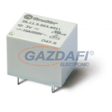 FINDER 36.11.9.003.4011 Printrelé, 1 váltóérintkező, 10A