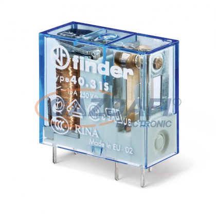   FINDER 40.31.7.012.5000 Miniatűr printrelé, 1 váltóérintkező,10A